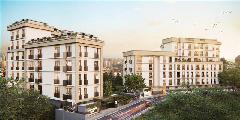 Квартиры в современном жилом комплексе в Стамбуле, Turkiye