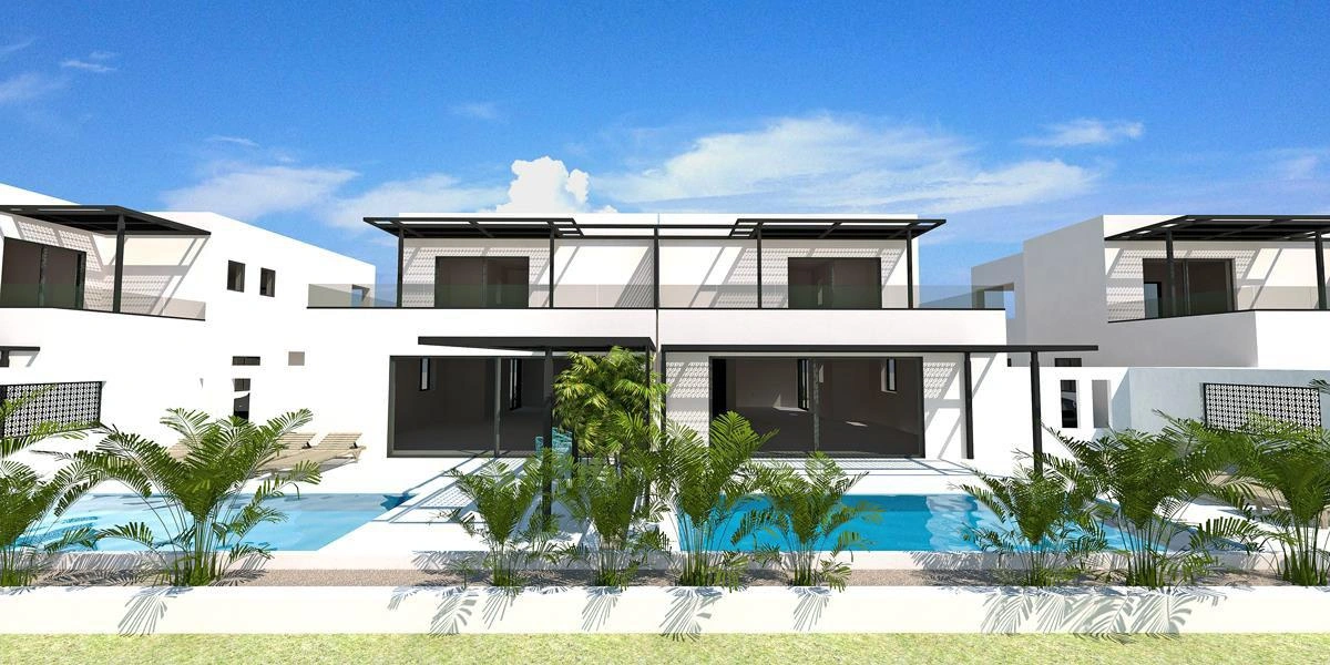 Виллы в новом жилом комплексе на первой линии побережья на Крите, Греция