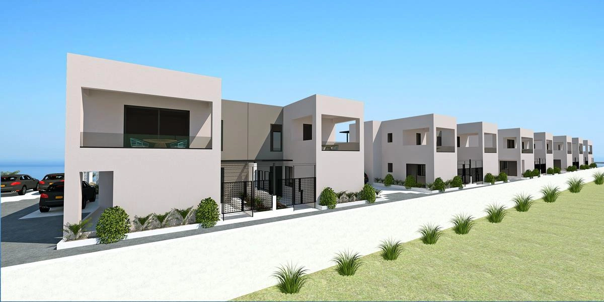Виллы в новом жилом комплексе на первой линии побережья на Крите, Греция