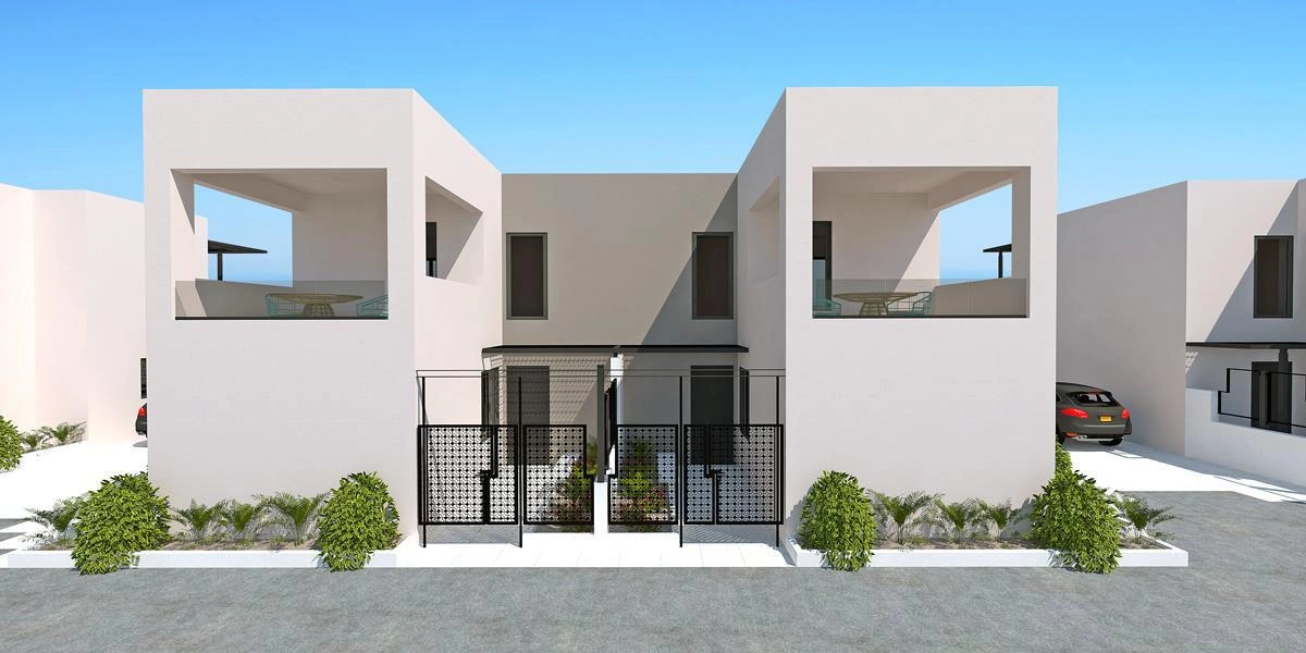 Виллы в новом жилом комплексе на первой линии побережья на Крите, Греция