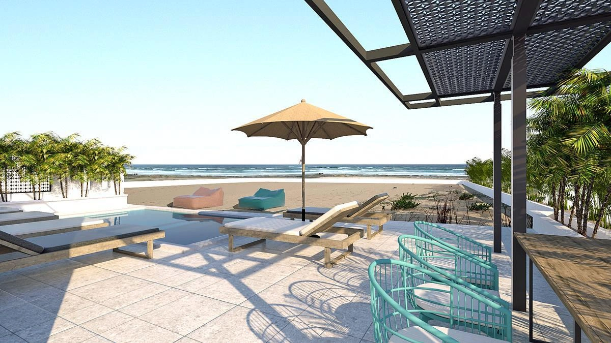 Виллы в новом жилом комплексе на первой линии побережья на Крите, Греция