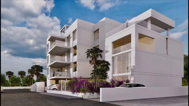 Апартаменты в новом жилом комплексе с зелёными зонами в Ларнаке, Кипр