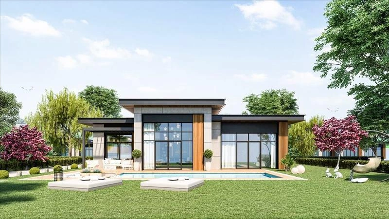 Виллы в жилом комплексе в Бюйюкчекмедже, Стамбул, Турция