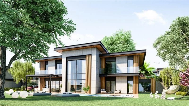 Виллы в жилом комплексе в Бюйюкчекмедже, Стамбул, Турция