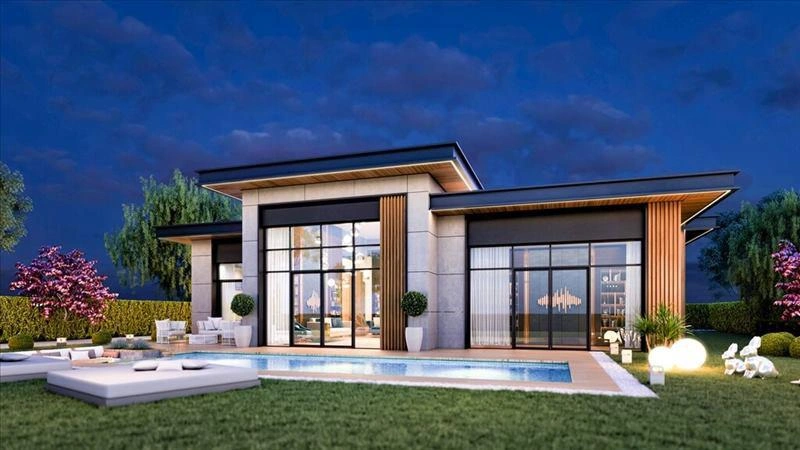 Виллы в жилом комплексе в Бюйюкчекмедже, Стамбул, Турция