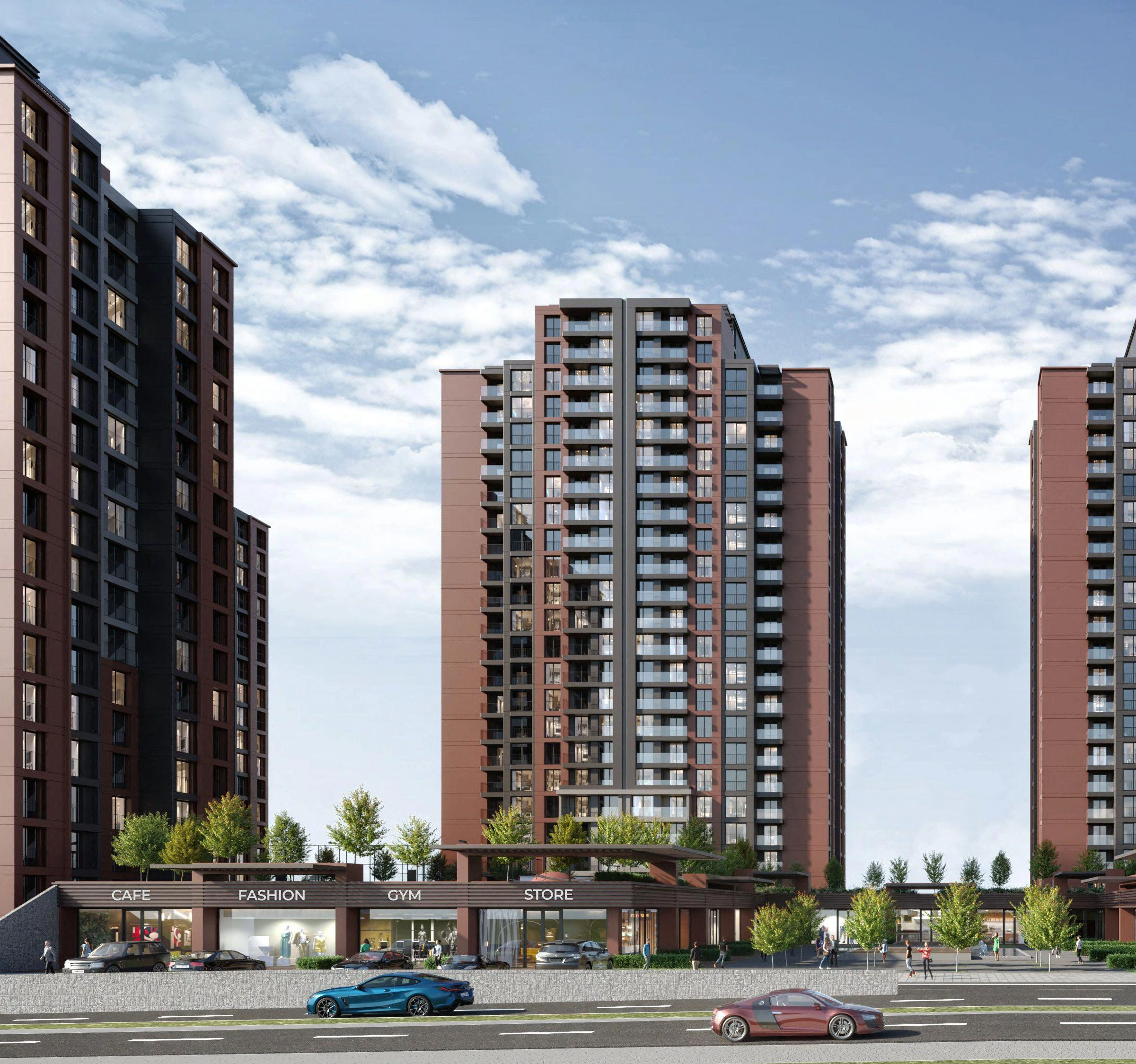 Апартаменты в жилом комплексе в Бахчешехире, Стамбул, Турция