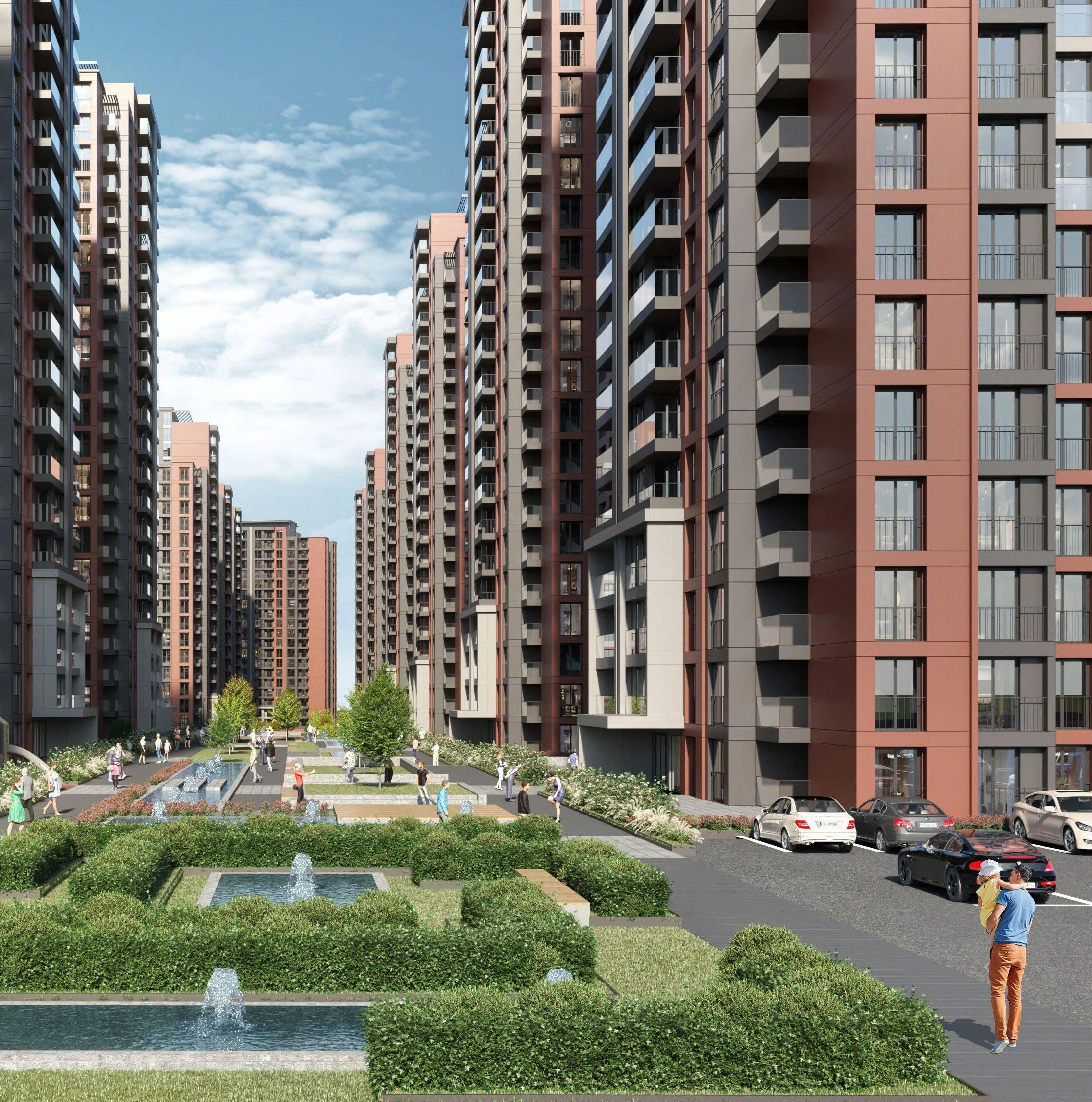 Апартаменты в жилом комплексе в Бахчешехире, Стамбул, Турция