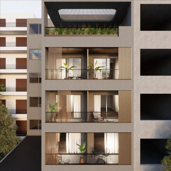 Апартаменты в отремонтированном жилом доме в Аттике, Греция