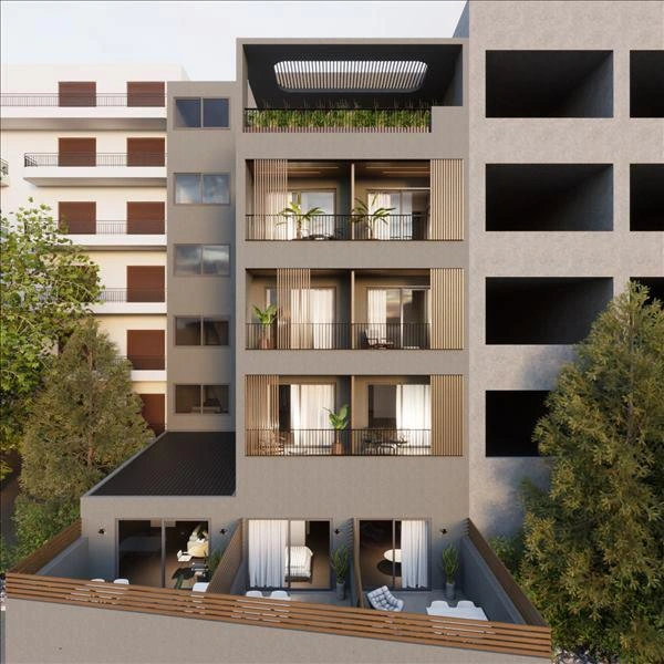 Апартаменты в отремонтированном жилом доме в Аттике, Греция