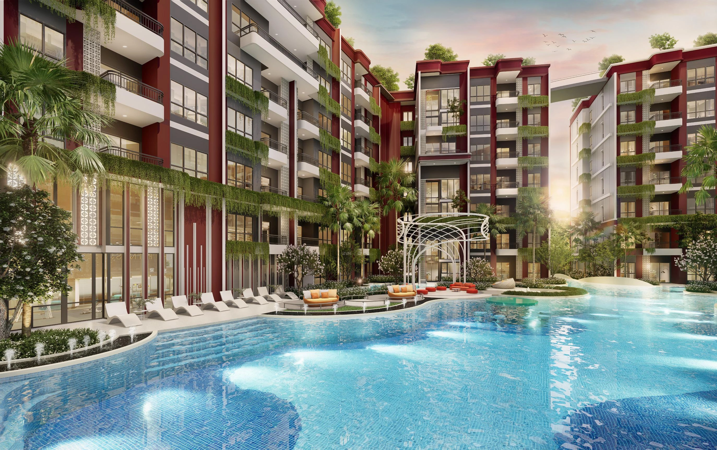 Апартаменты в современном жилом комплексе рядом с пляжем Банг-Тао на Пхукете