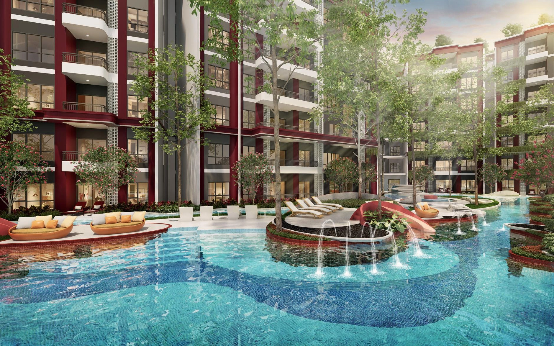 Апартаменты в современном жилом комплексе рядом с пляжем Банг-Тао на Пхукете