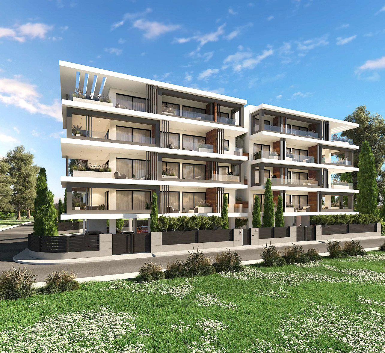 Апартаменты в современном жилом комплексе в Пафосе на Кипре