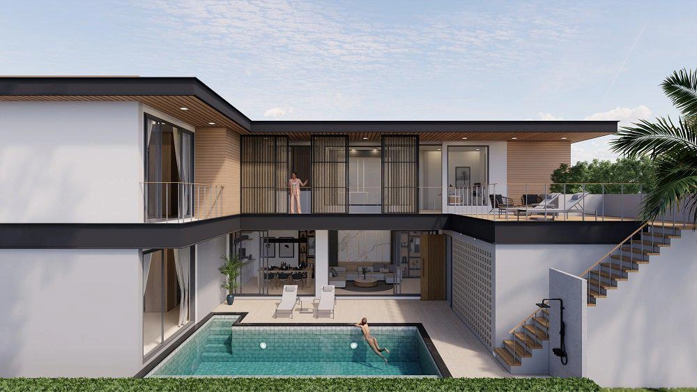 Виллы в современном жилом комплексе в Лаяне, Пхукет, Таиланд