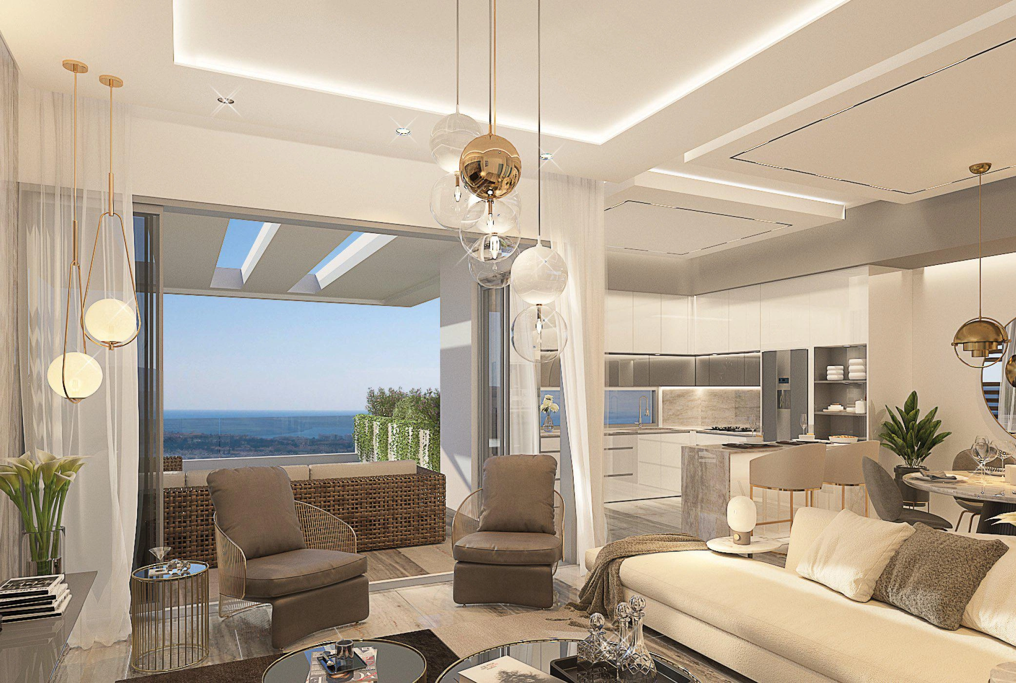 Апартаменты в новом жилом комплексе у пляжа в Пафосе, Кипр