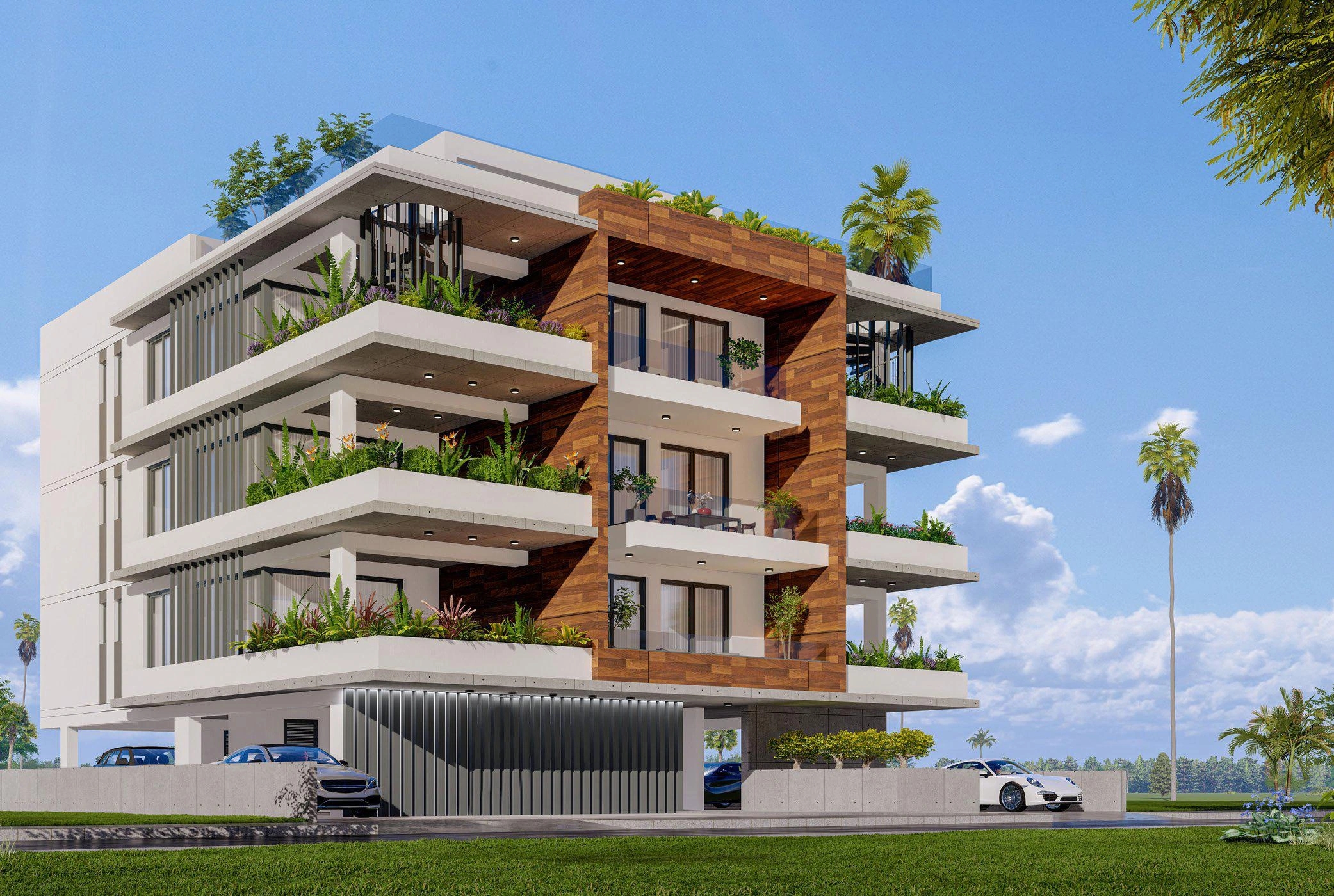 Квартиры в современном жилом комплексе в Ларнаке на Кипре