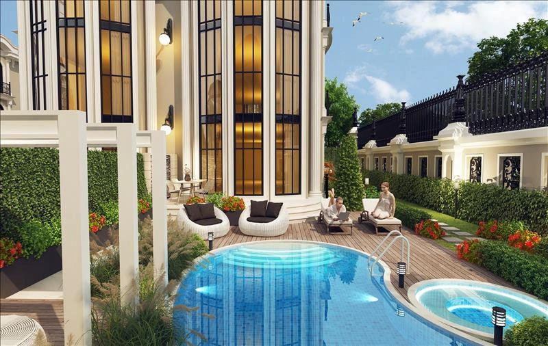 Виллы в современном жилом комплексе в Стамбуле, Турция