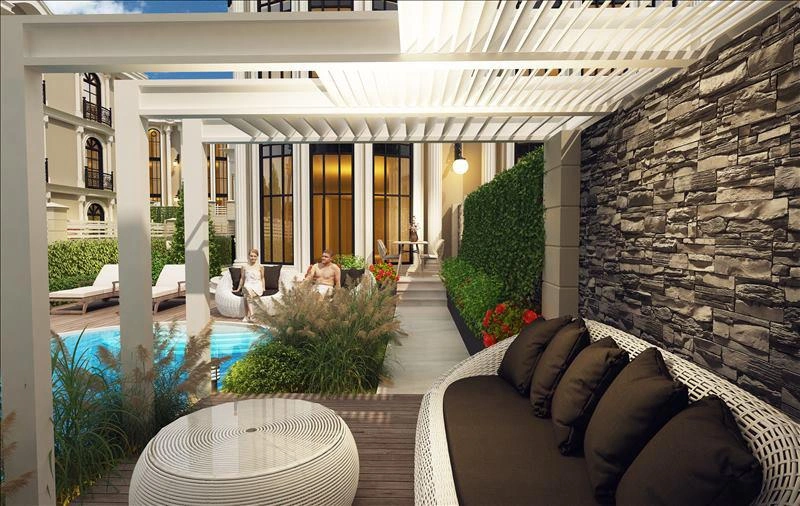 Виллы в современном жилом комплексе в Стамбуле, Турция