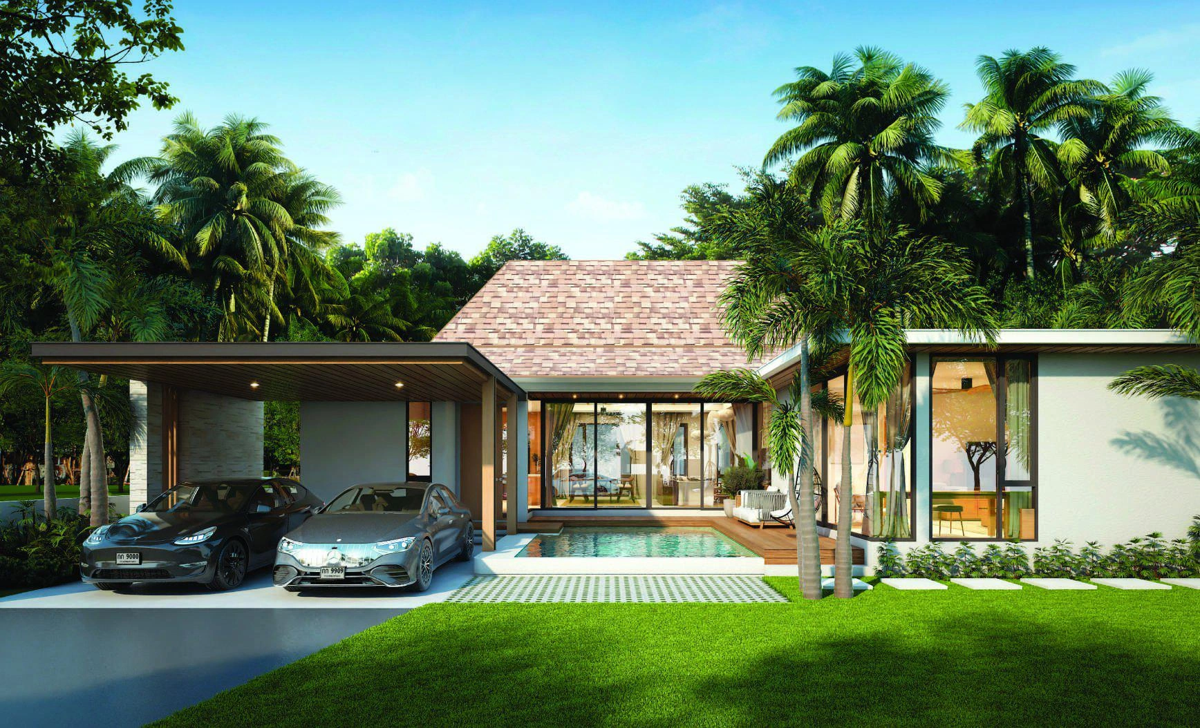 Виллы с арендным управлением в районе Таланг, Пхукет, Таиланд