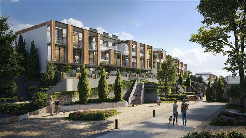 Таунхаусы в современном жилом комплексе в Стамбуле, Турции