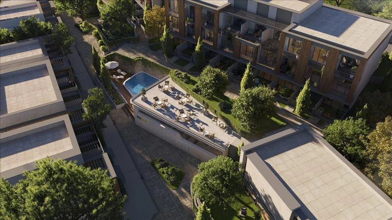 Таунхаусы в современном жилом комплексе в Стамбуле, Турции