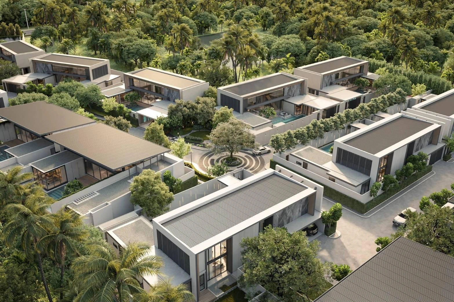 Виллы в жилом комплексе рядом с пляжем Банг Тао на Пхукете, Таиланд