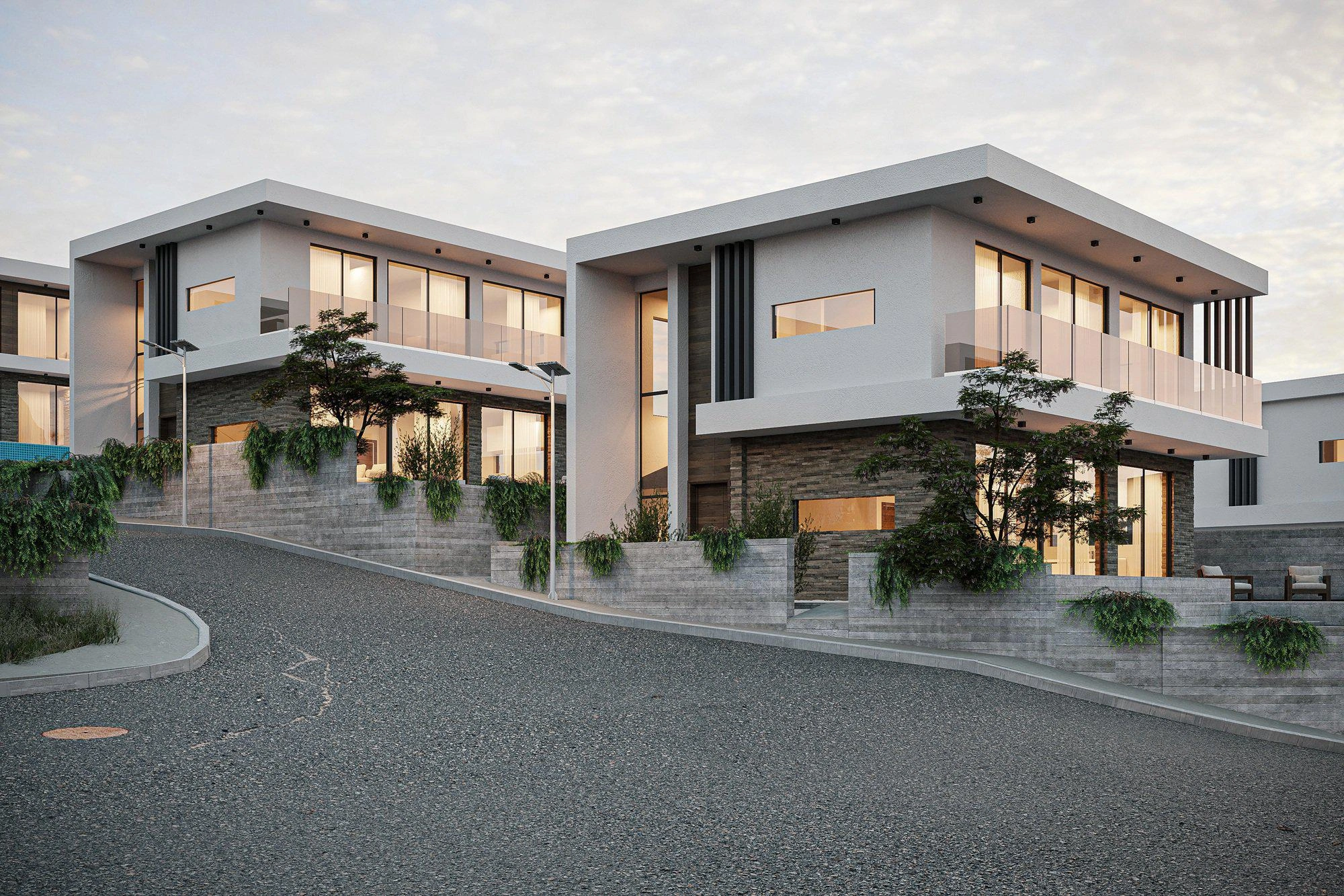 Виллы в современном жилом комплексе в Пафосе, Кипр