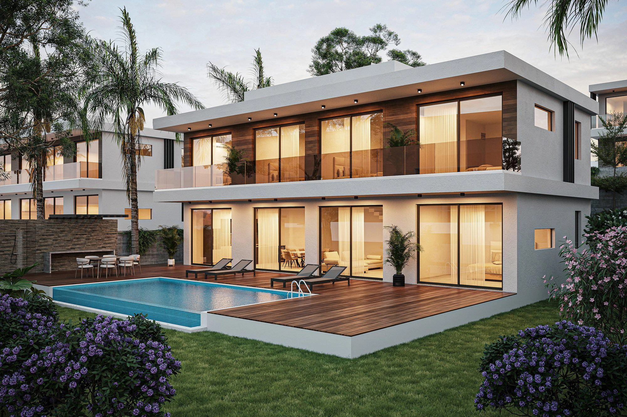 Виллы в современном жилом комплексе в Пафосе, Кипр