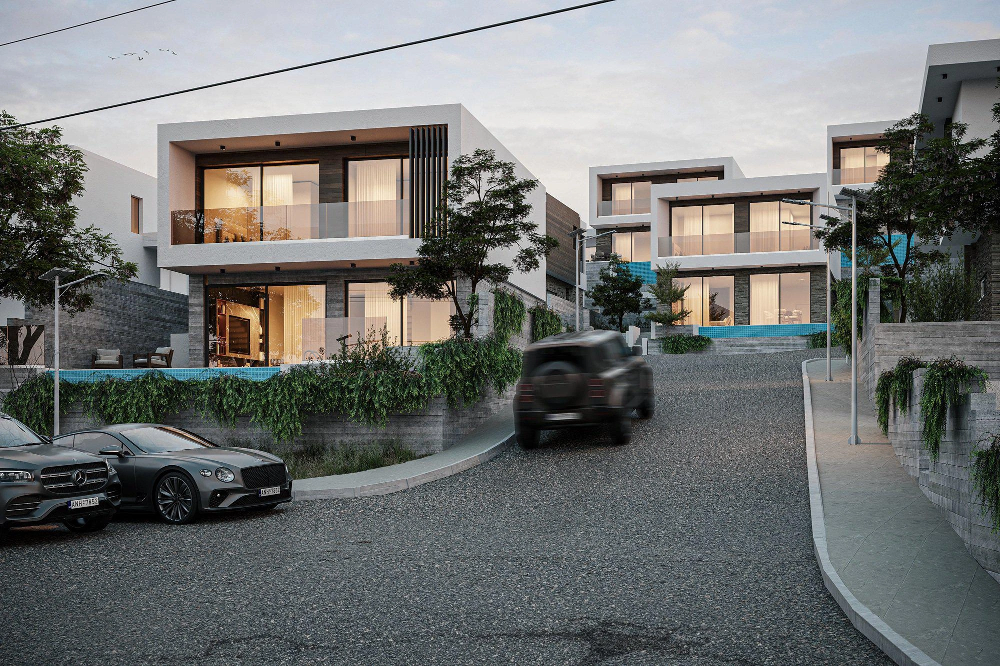 Виллы в современном жилом комплексе в Пафосе, Кипр