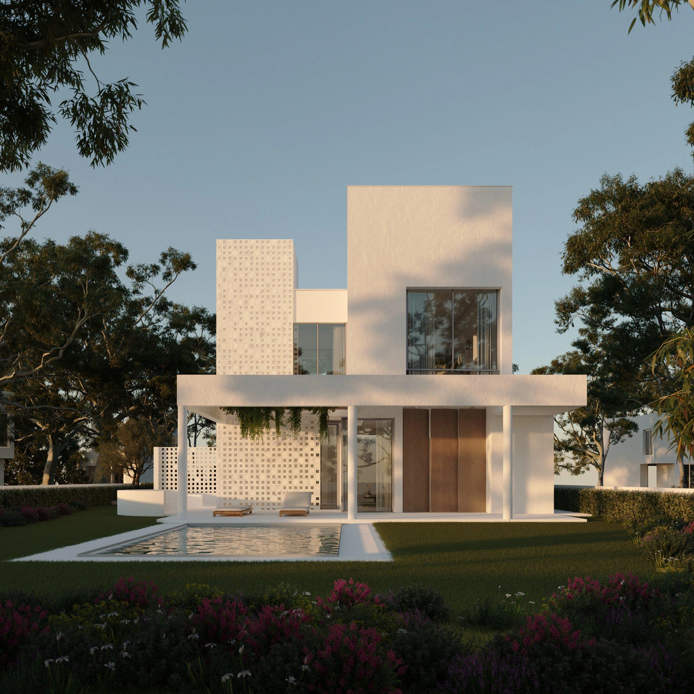 Виллы в новом жилом комплексе в Ларнаке (Кипр)