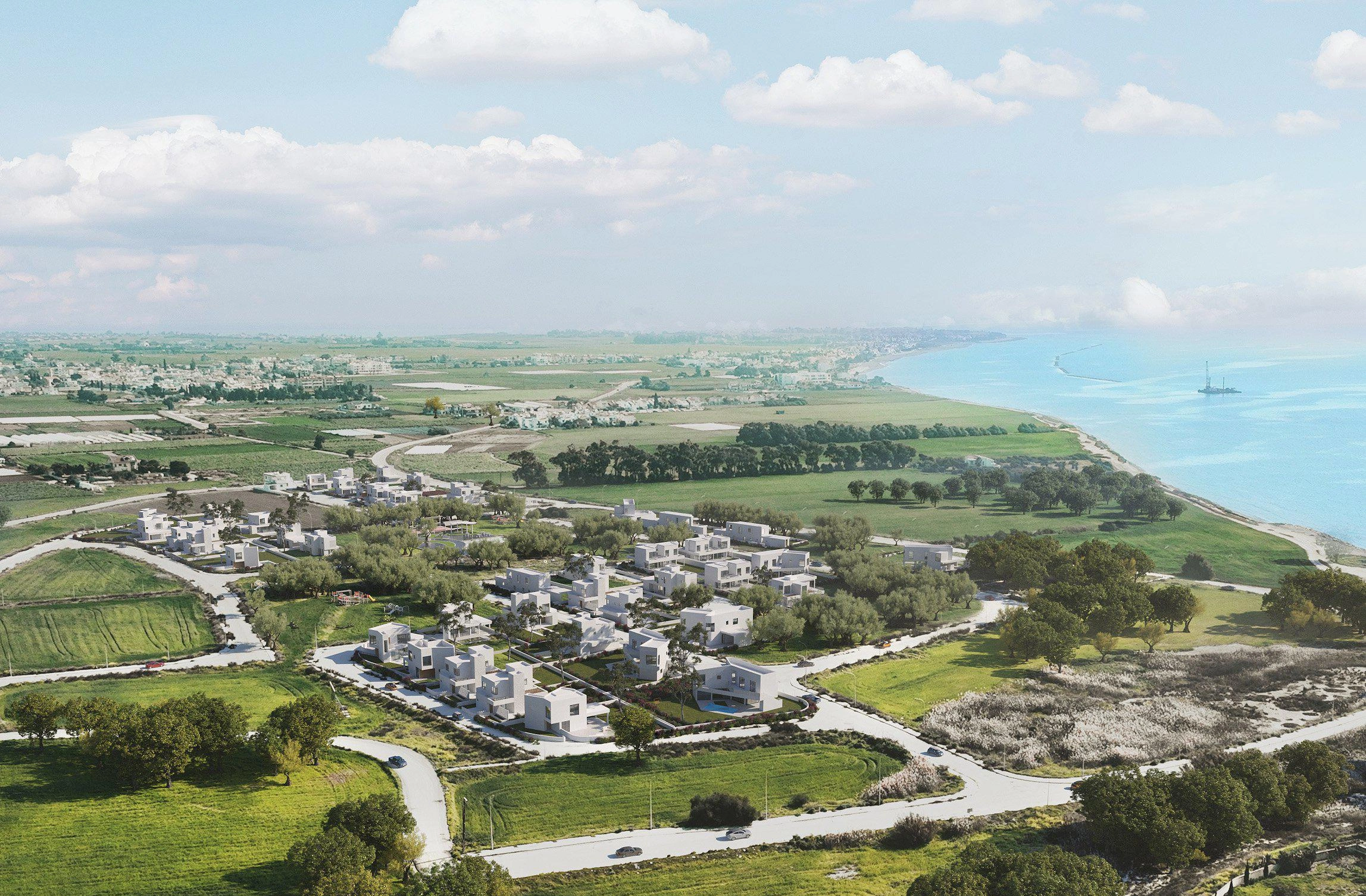 Виллы в новом жилом комплексе в Ларнаке (Кипр)