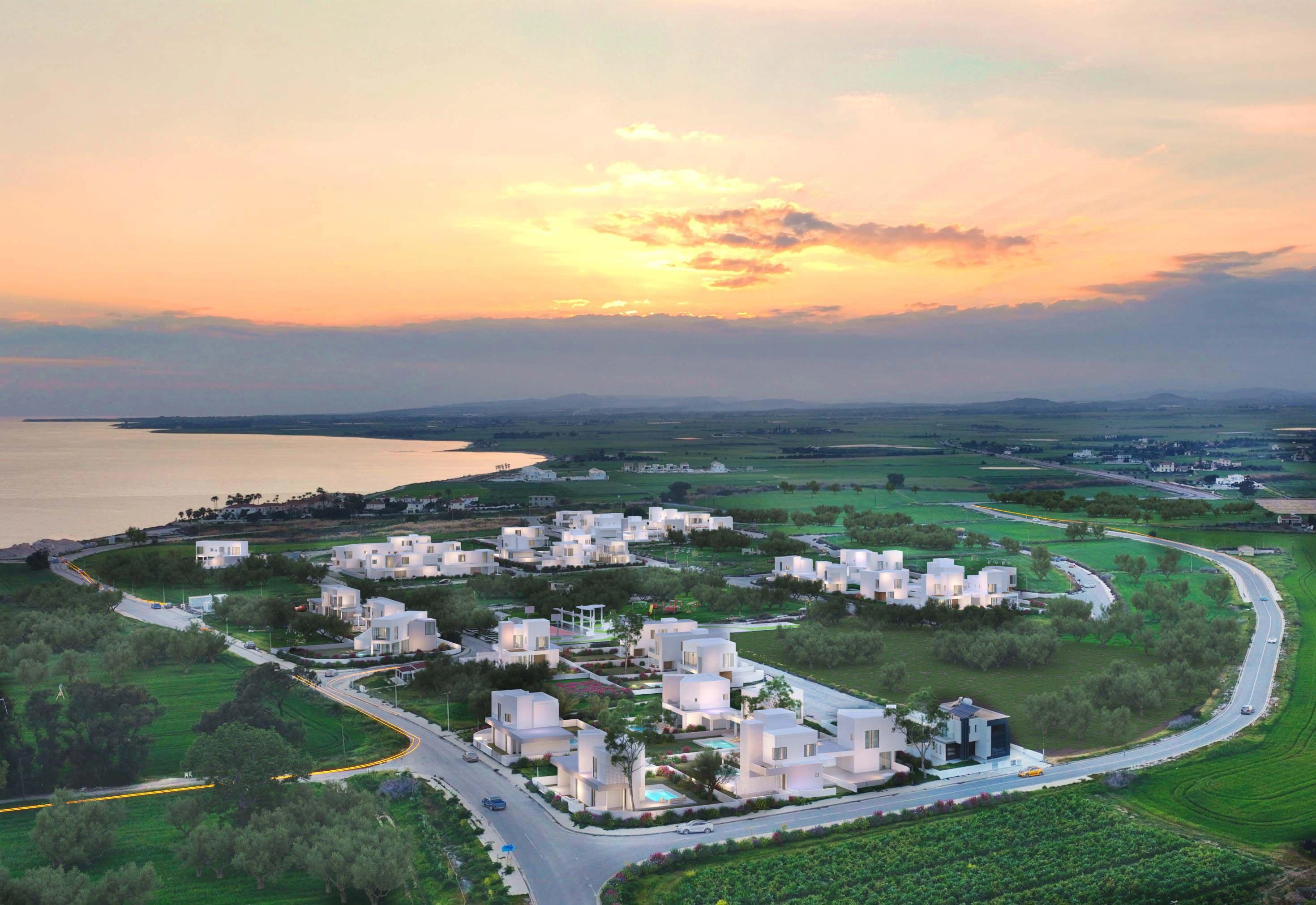 Виллы в новом жилом комплексе в Ларнаке (Кипр)