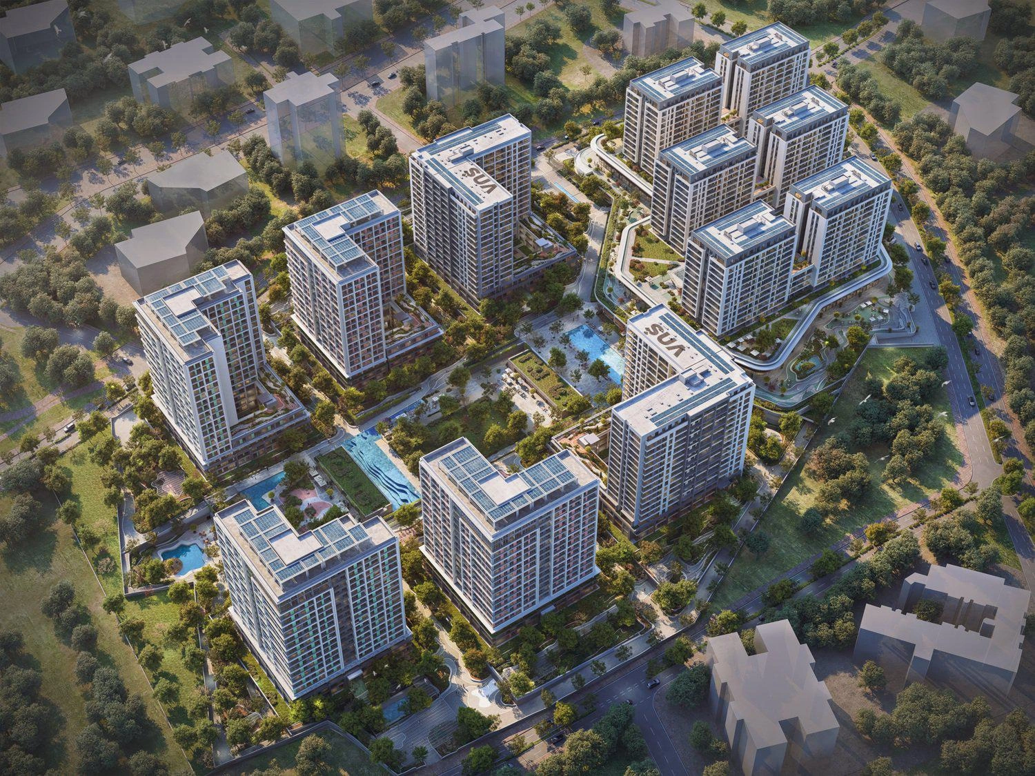 Квартиры в современном жилом комплексе в районе Картал, Стамбул, Турция