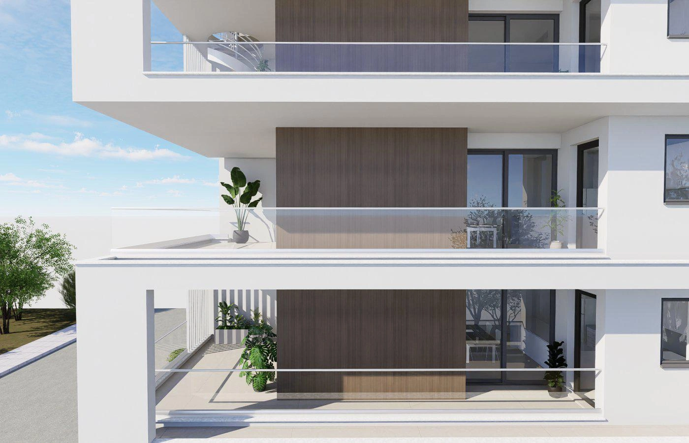 Квартиры в современном малоэтажном жилом комплексе в Ларнаке, Кипр