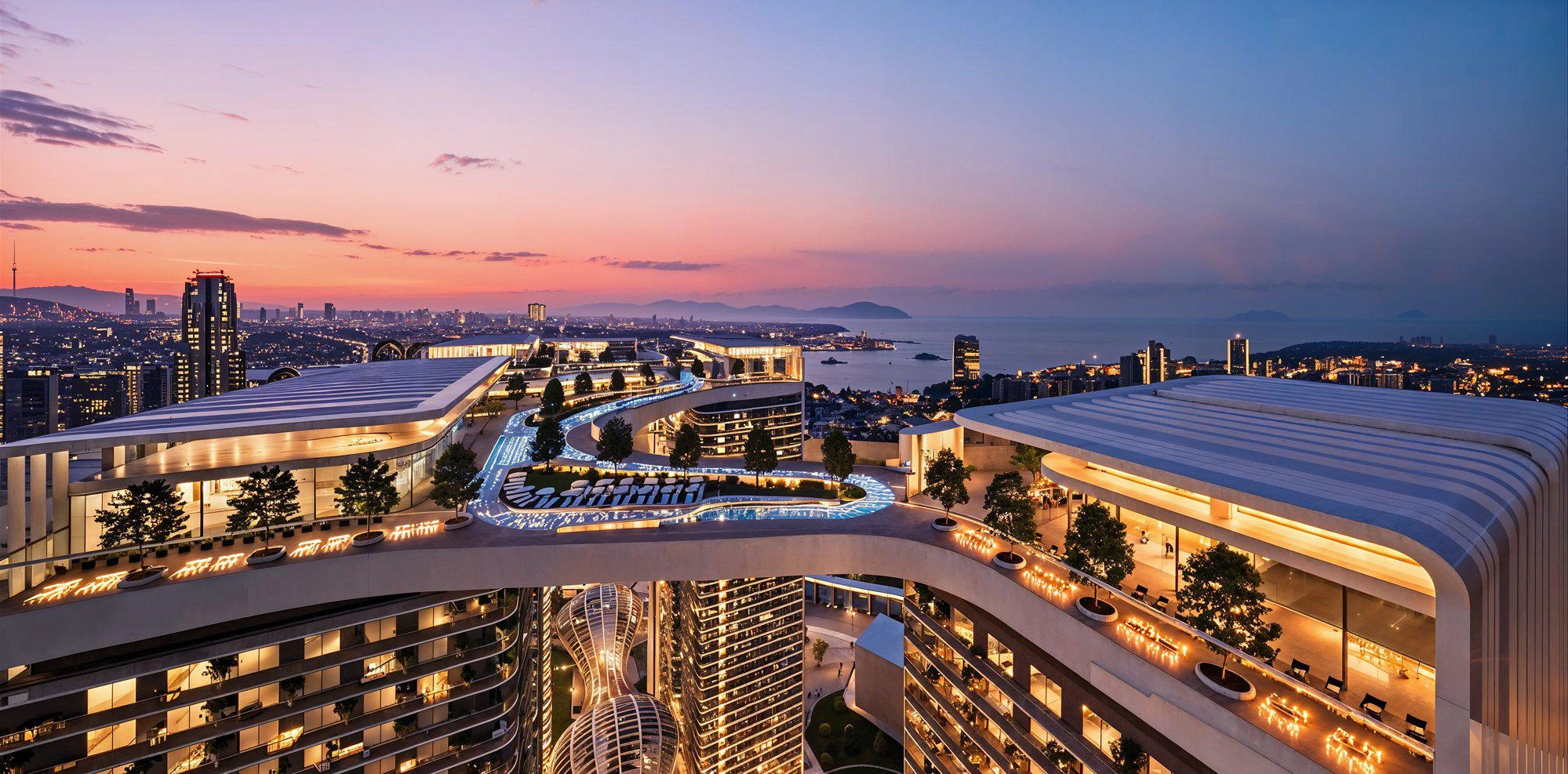 Квартиры в современном жилом комплексе в Стамбуле, Турция