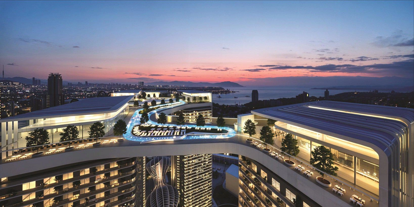 Квартиры в современном жилом комплексе в Стамбуле, Турция