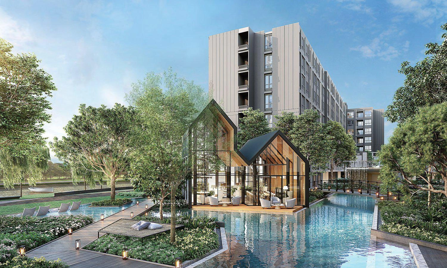 Квартиры в современном жилом комплексе в Бангкоке, Таиланд