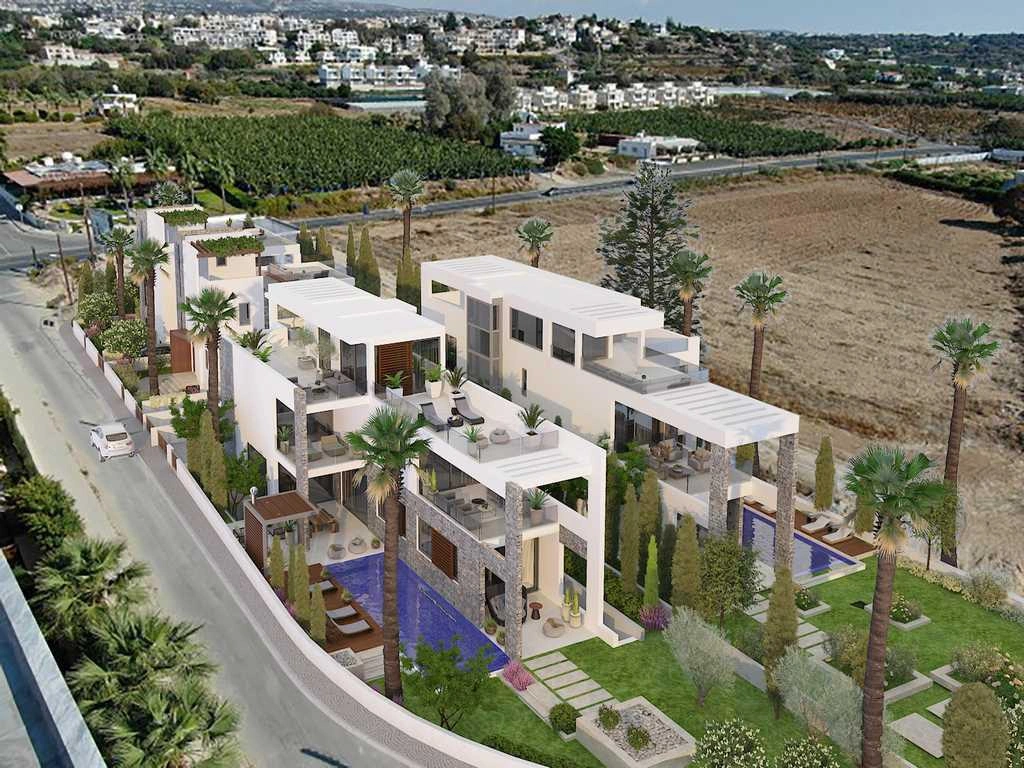 Виллы в жилом комплексе в Пафосе, Кипр