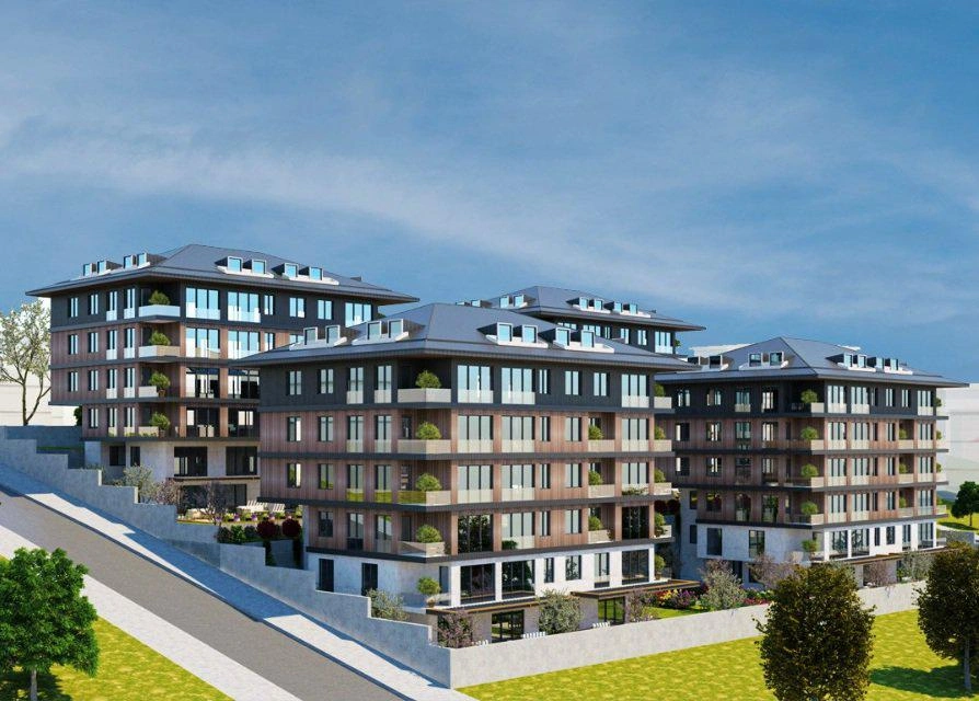 Квартиры в жилом комплексе рядом с Босфором в Стамбуле, Турция