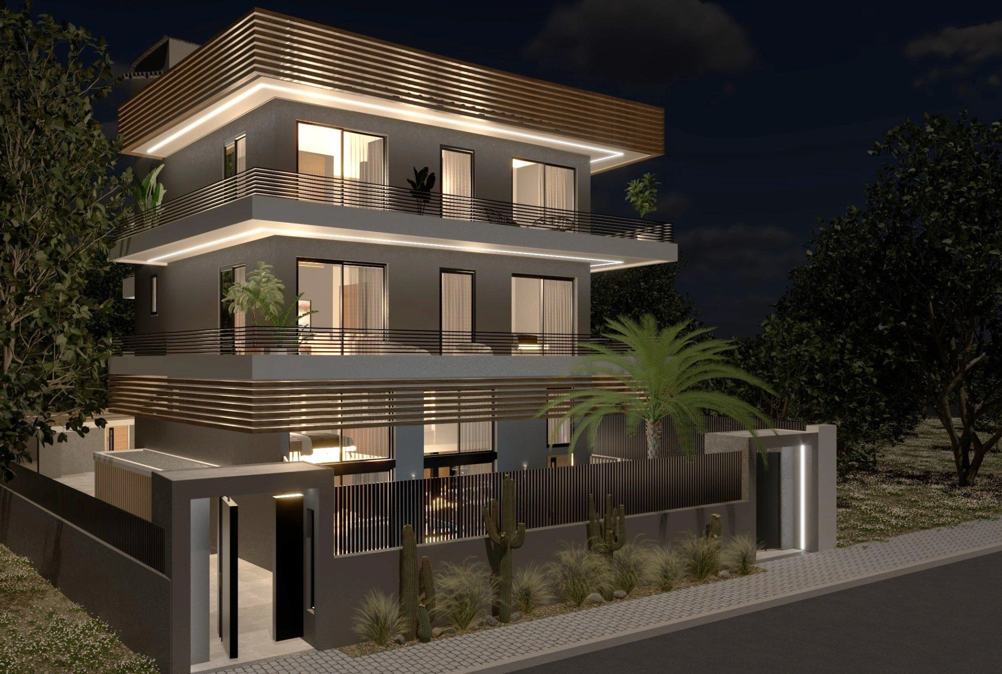 Квартиры в современном жилом комплексе в Аттике, Греция