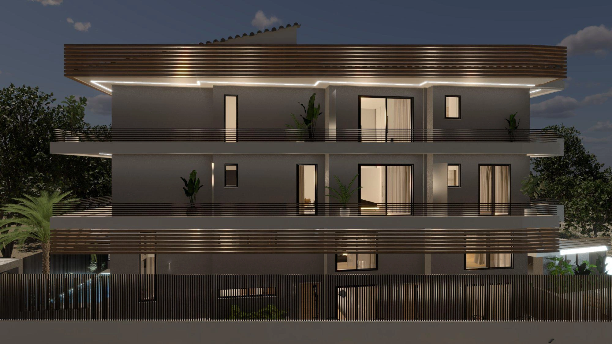 Квартиры в современном жилом комплексе в Аттике, Греция