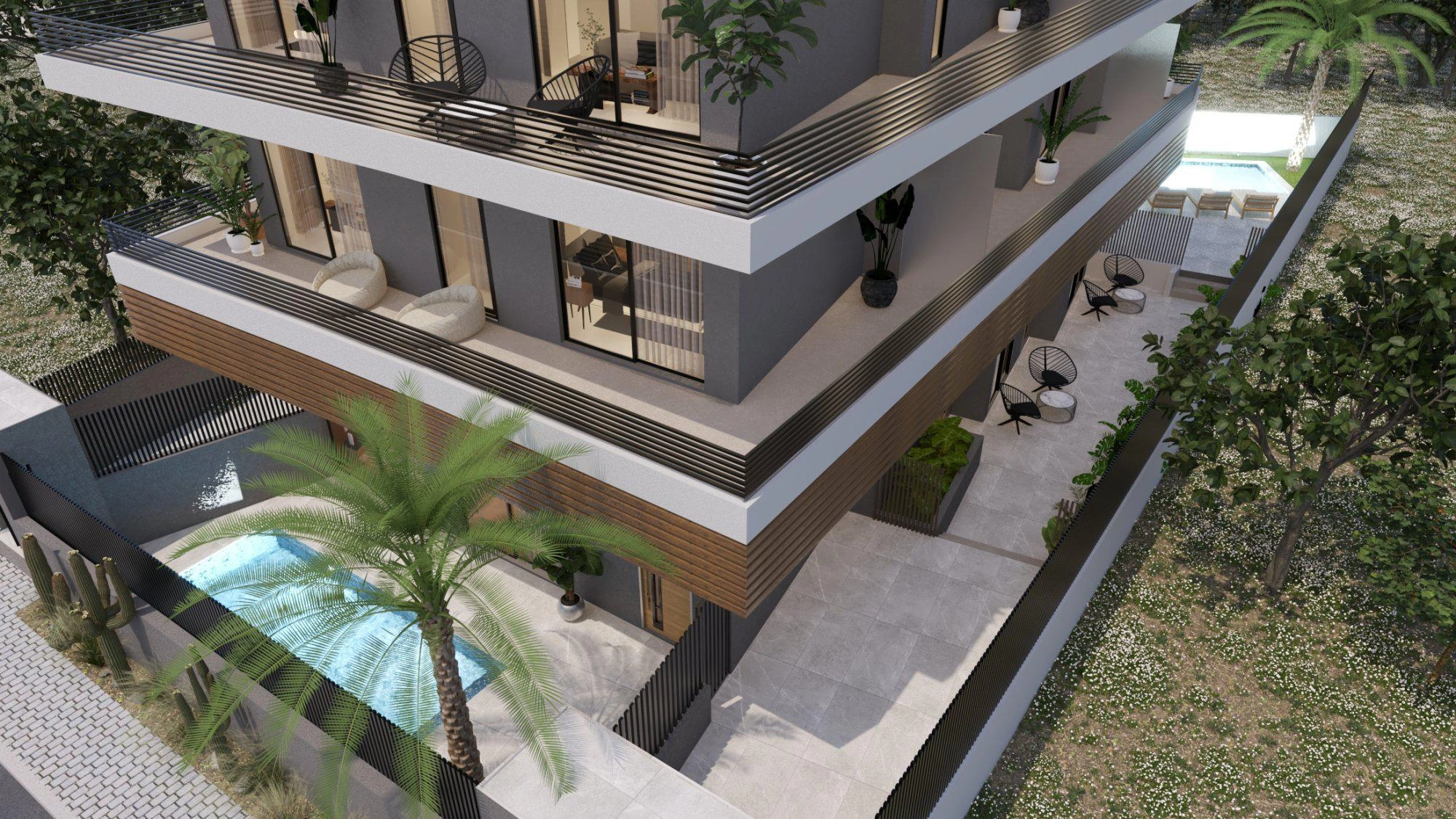 Квартиры в современном жилом комплексе в Аттике, Греция