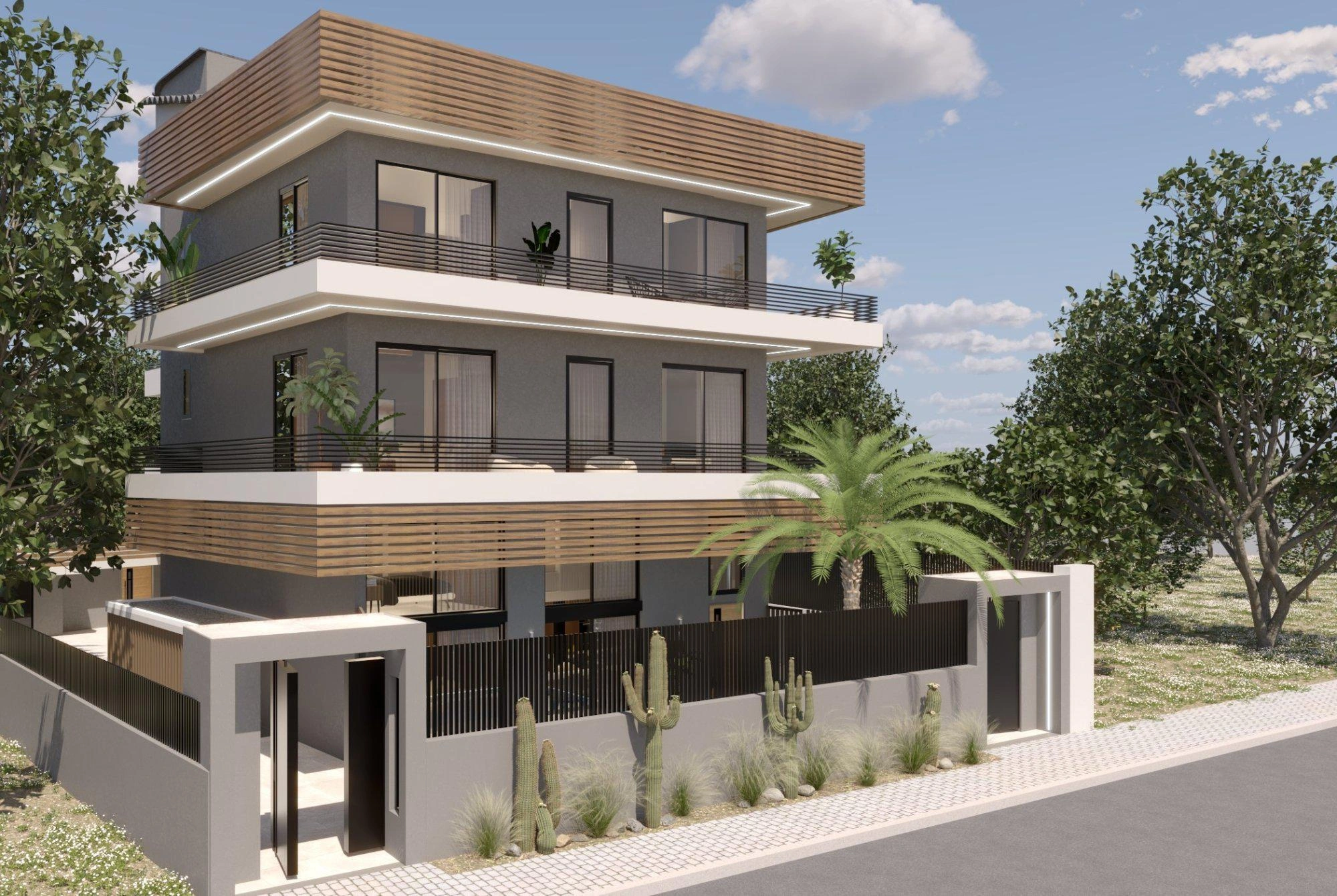 Квартиры в современном жилом комплексе в Аттике, Греция