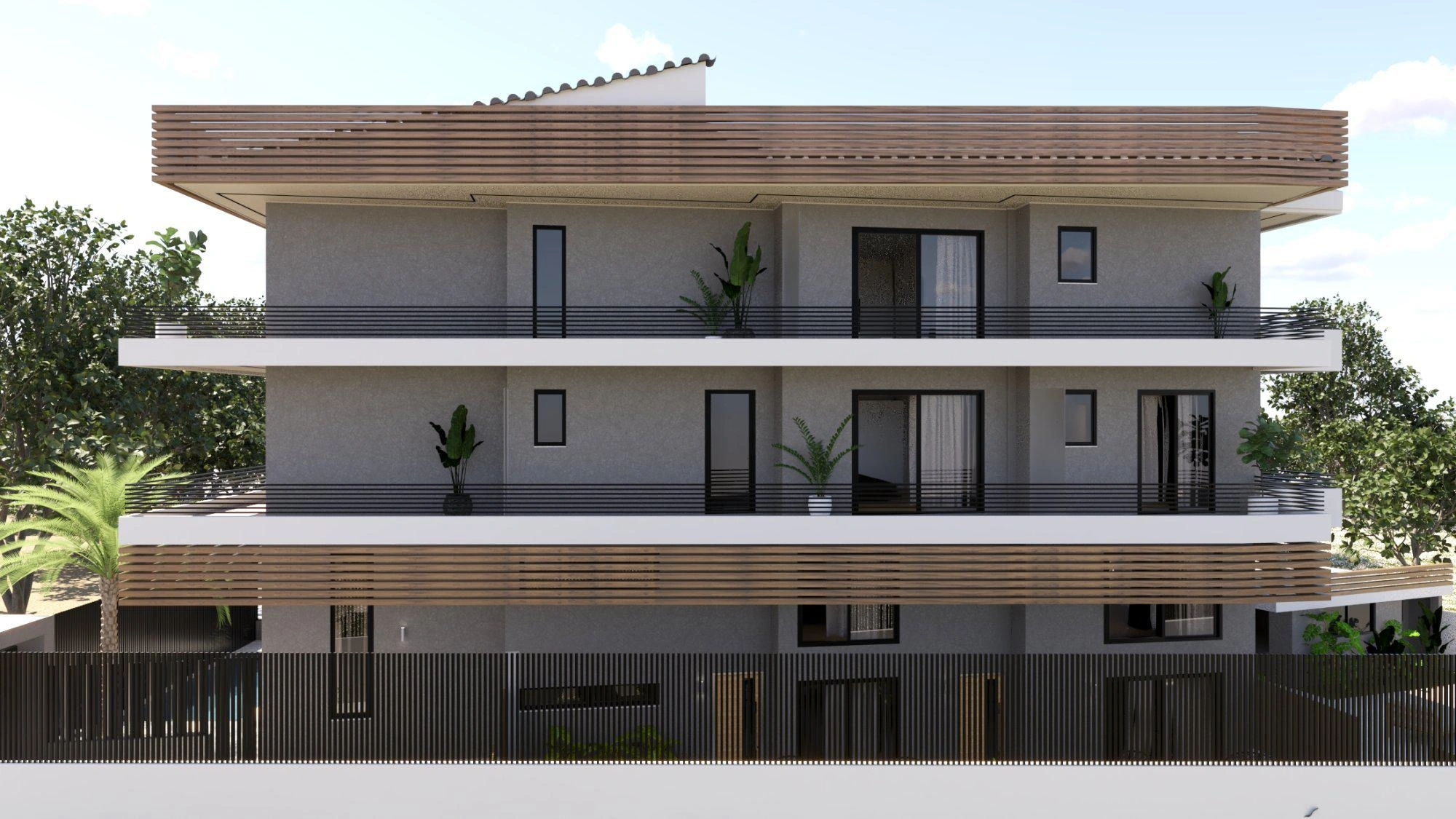 Квартиры в современном жилом комплексе в Аттике, Греция