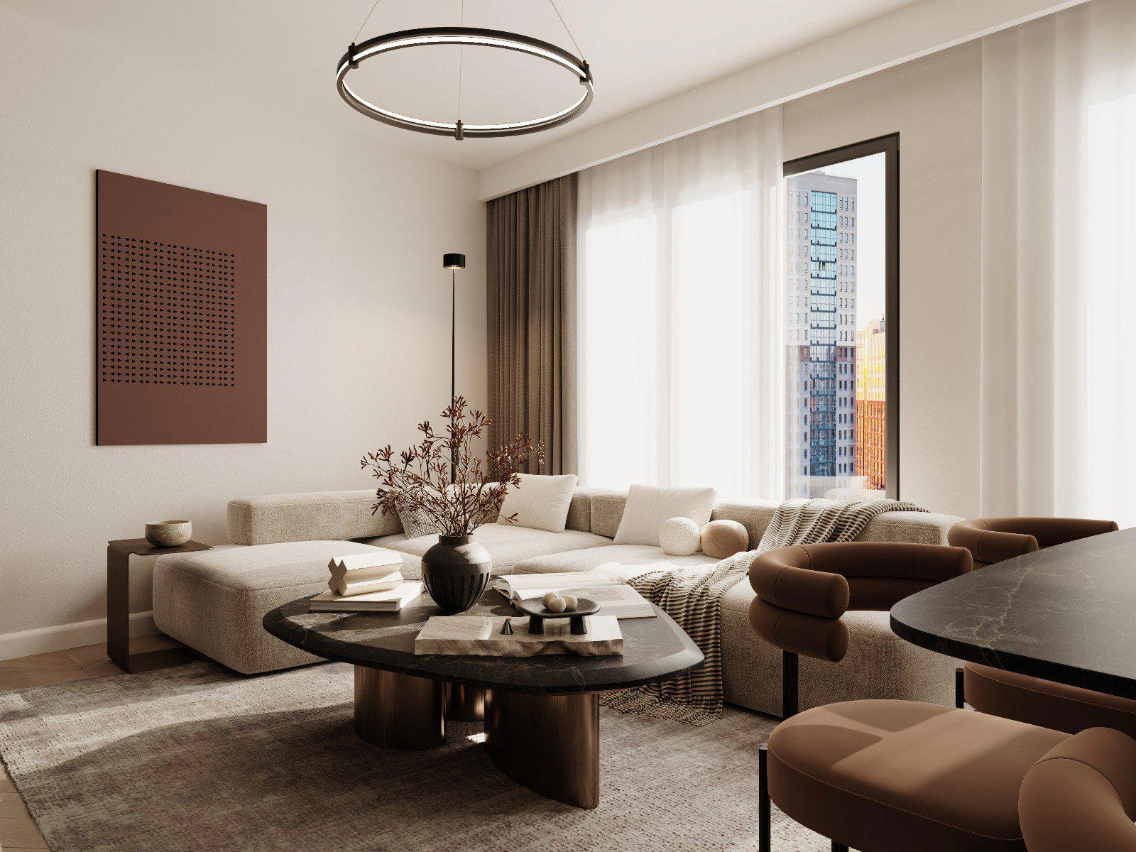 Квартиры в современном жилом комплексе в Стамбуле, Турция