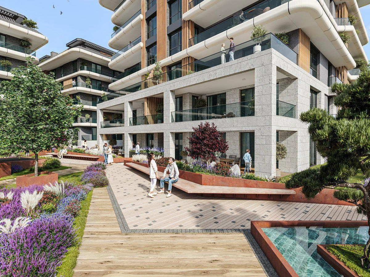 Квартиры в современном жилом комплексе в Стамбуле, Турция