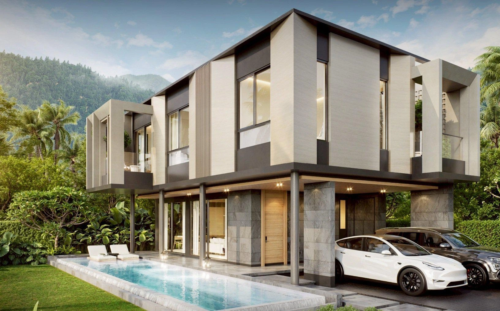 Курортные виллы рядом с пляжем Банг Тао на Пхукете, Таиланд