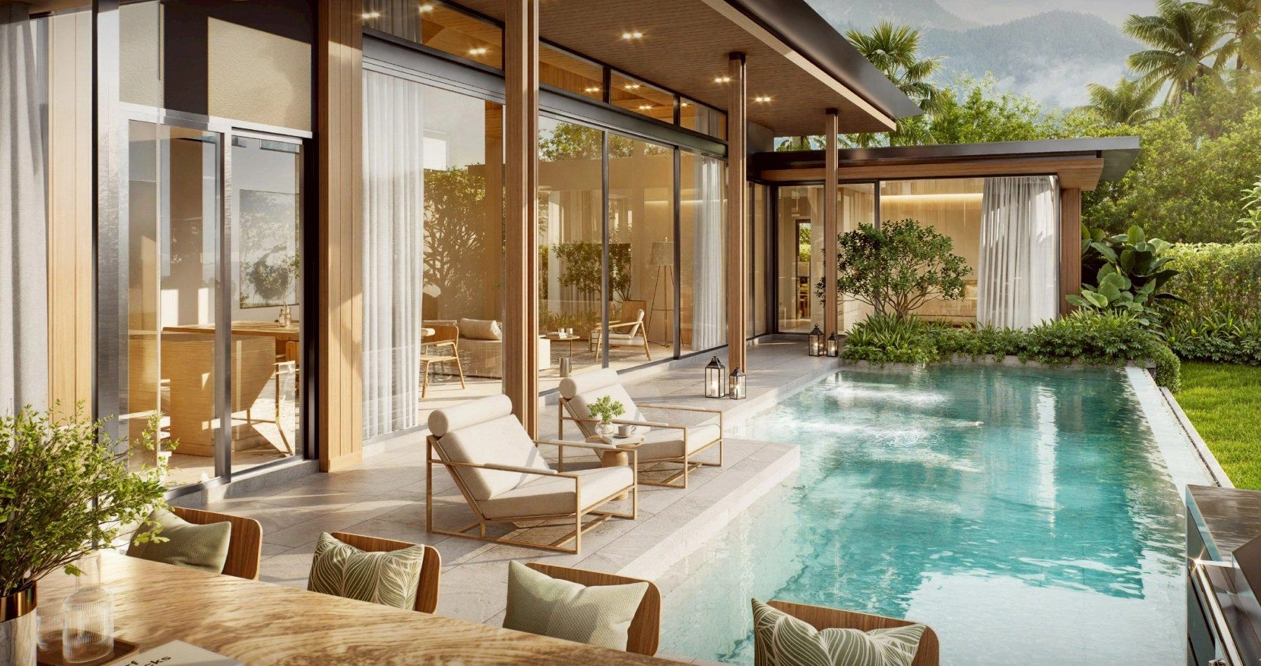 Курортные виллы рядом с пляжем Банг Тао на Пхукете, Таиланд