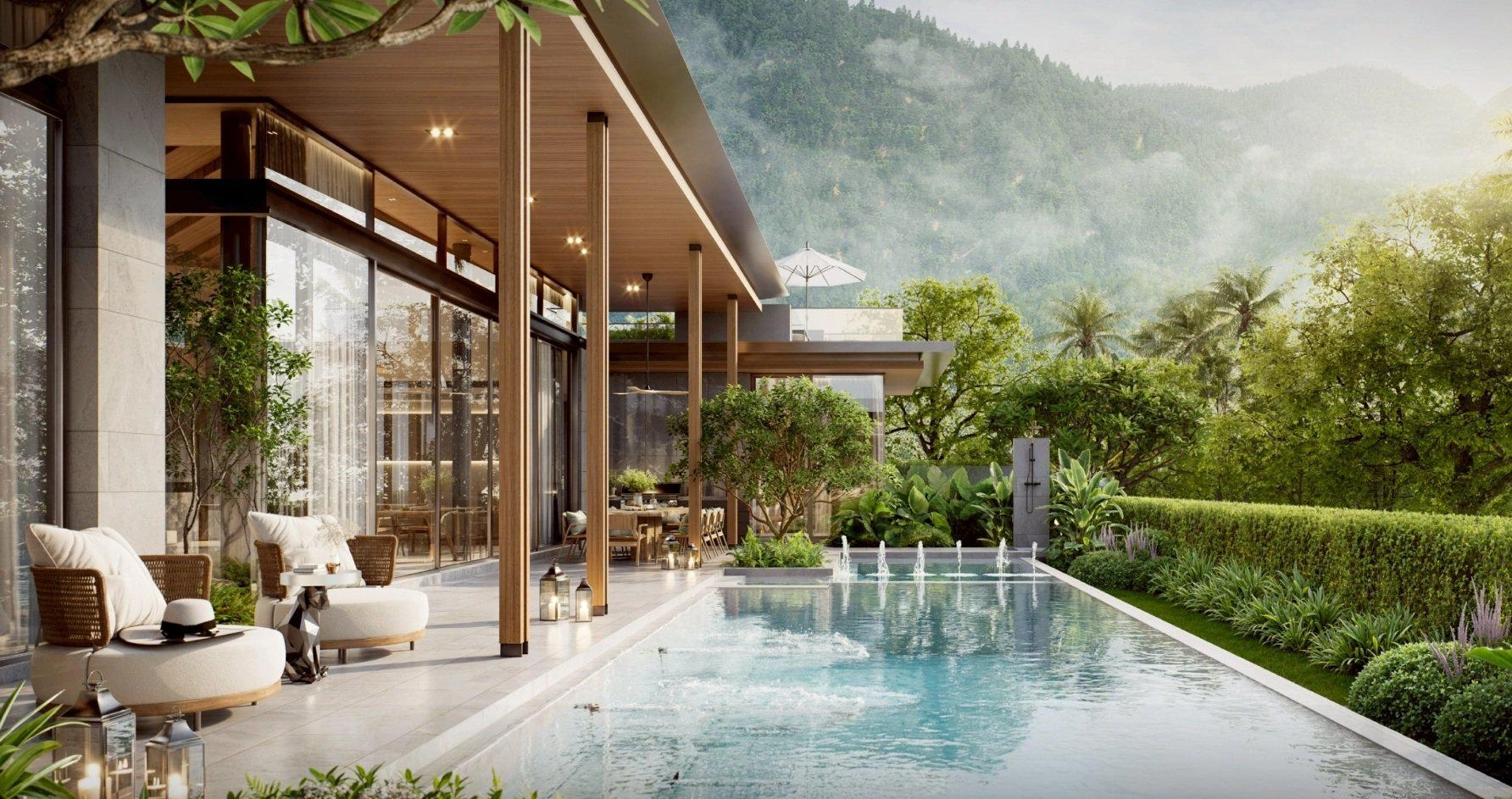 Курортные виллы рядом с пляжем Банг Тао на Пхукете, Таиланд