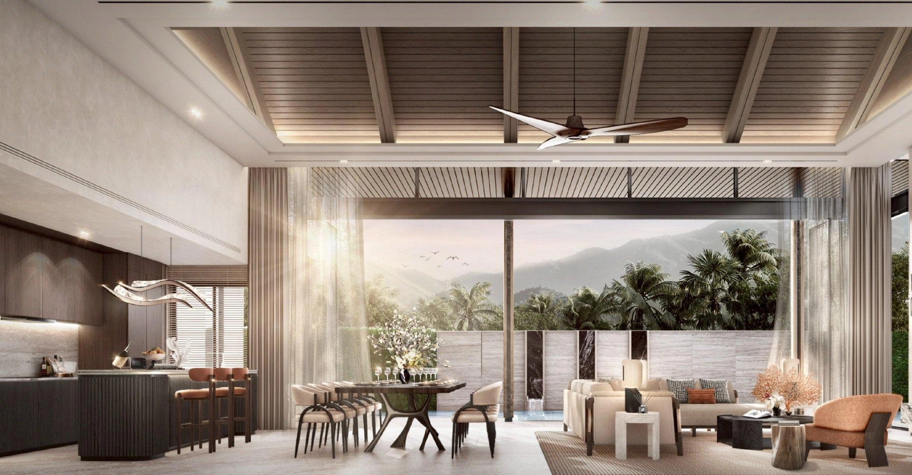 Курортные виллы рядом с пляжем Банг Тао на Пхукете, Таиланд