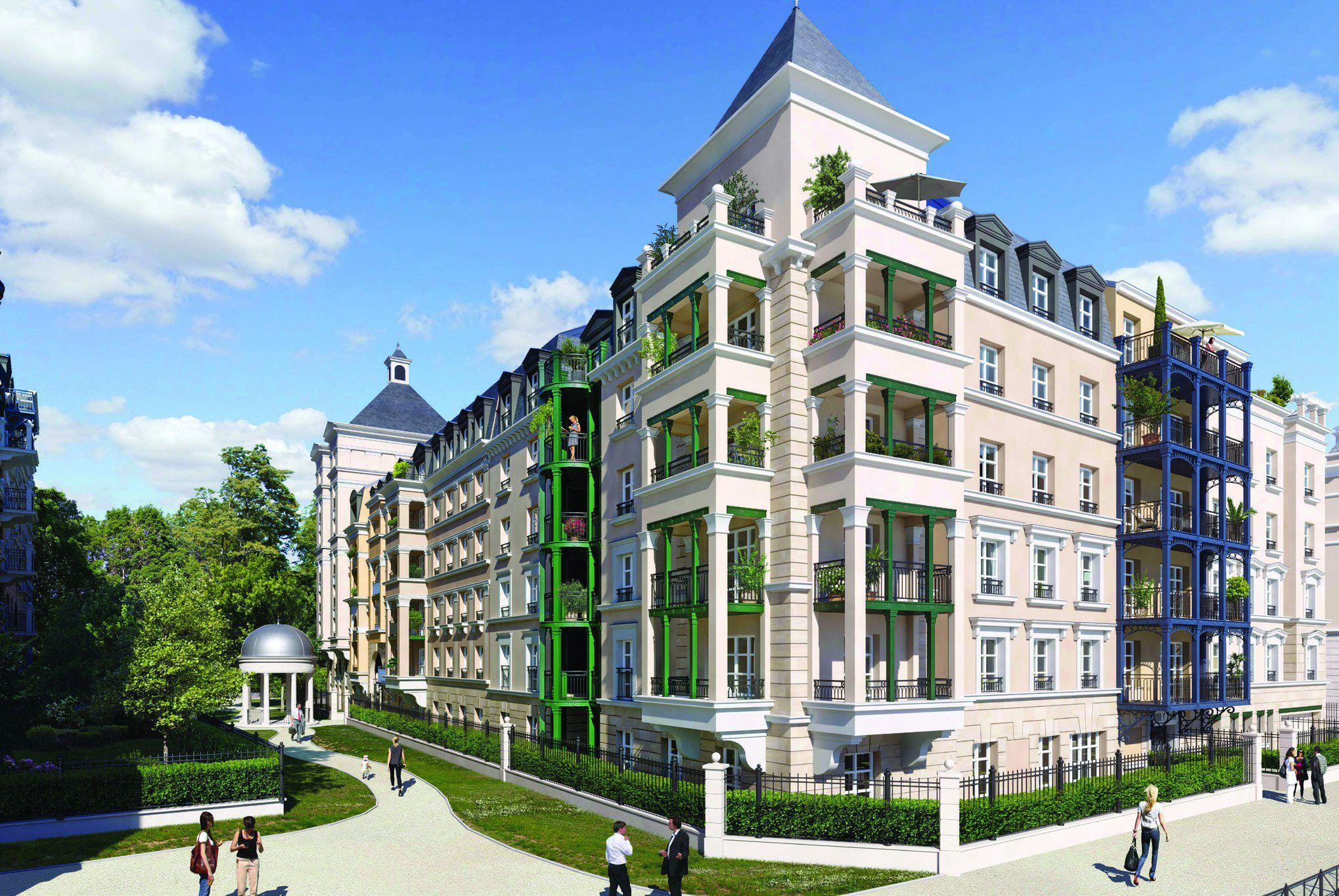 Квартиры в современном жилом комплексе в Иль-де-Франс, Франция